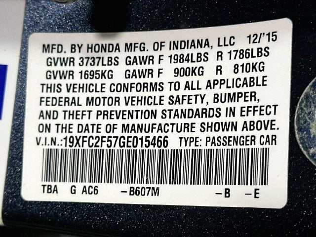 2016 Honda Civic LX