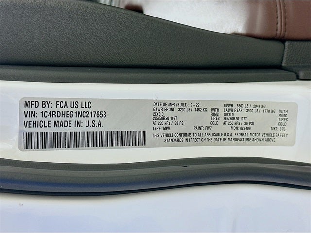 2022 Dodge Durango Citadel