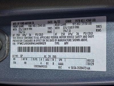 2022 Ford Escape SE