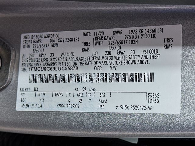 2020 Ford Escape SE