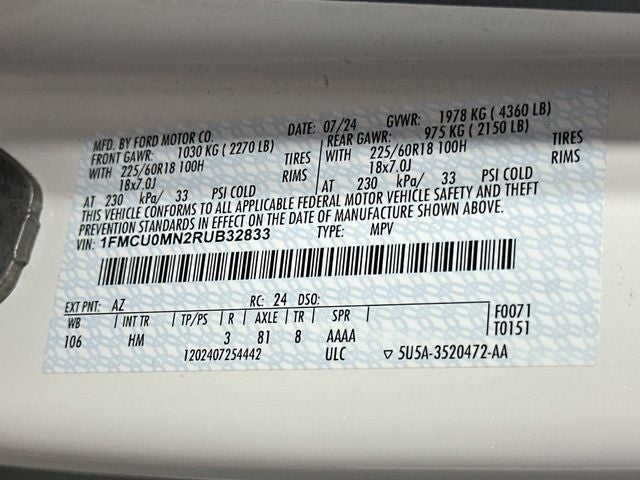 2024 Ford Escape ST-Line