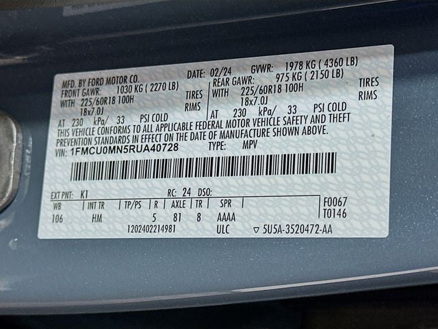 2024 Ford Escape ST-Line