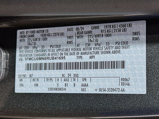 2024 Ford Escape ST-Line