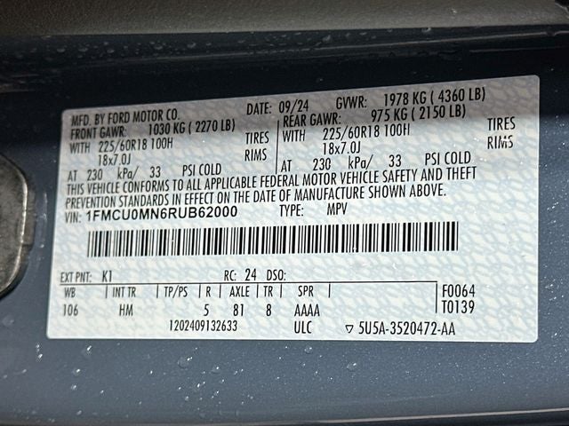 2024 Ford Escape ST-Line
