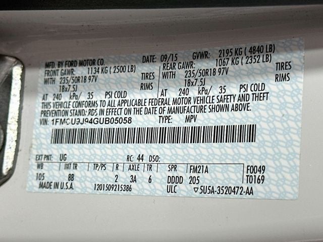 2016 Ford Escape Titanium