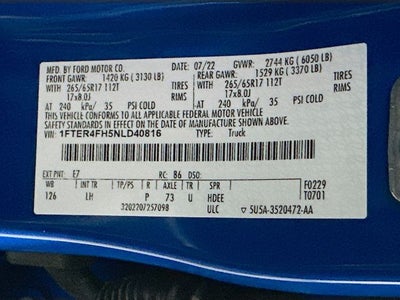 2022 Ford Ranger XLT ROUSCH