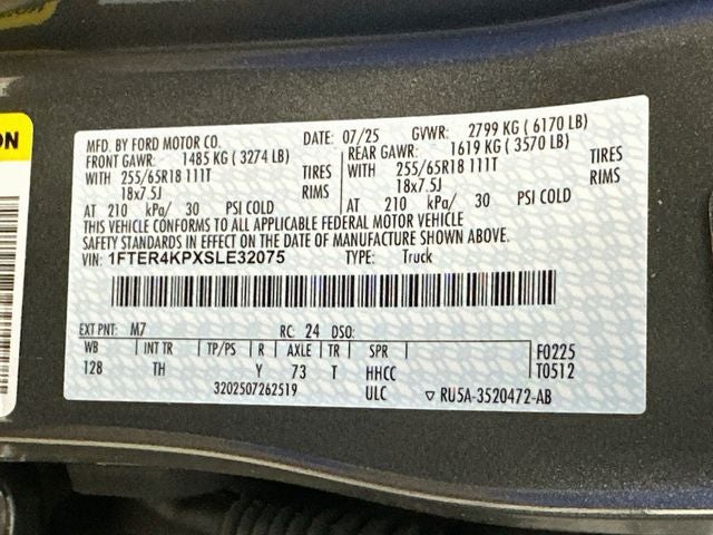 2025 Ford Ranger Lariat