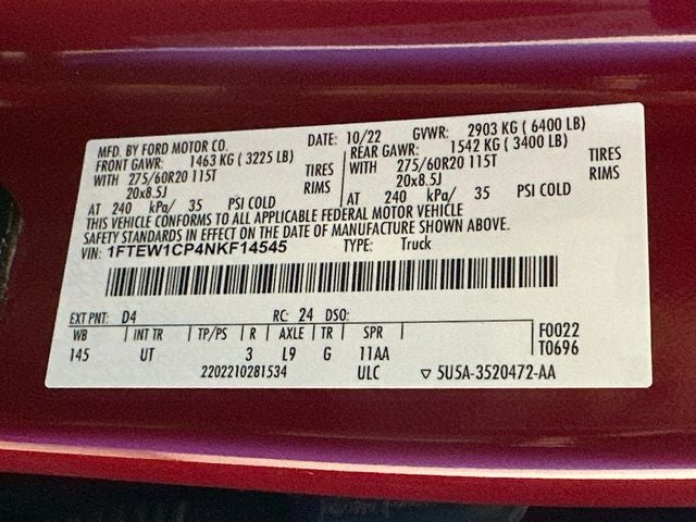 2022 Ford F-150 XLT