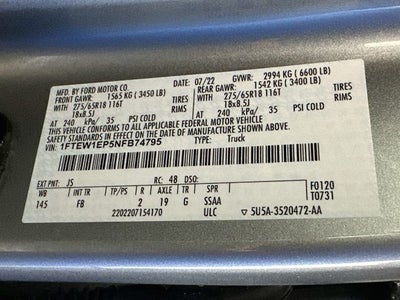 2022 Ford F-150 XLT