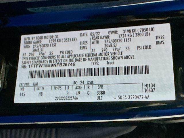 2022 Ford F-150 Lariat