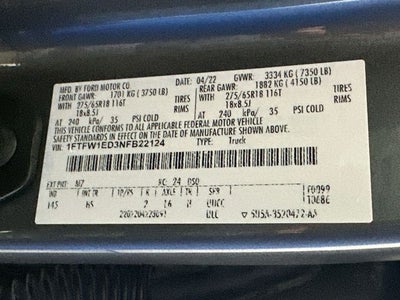 2022 Ford F-150 Lariat