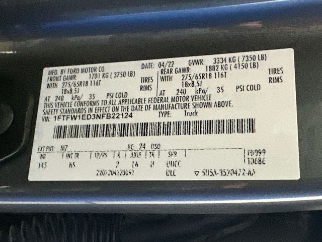 2022 Ford F-150 Lariat