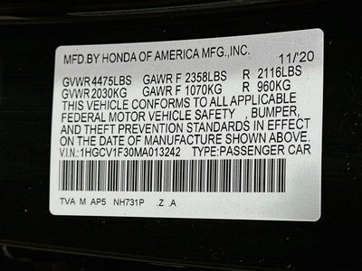 2021 Honda Accord Sport