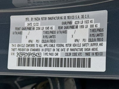 2023 Mazda Mazda3 2.5 S Carbon Edition