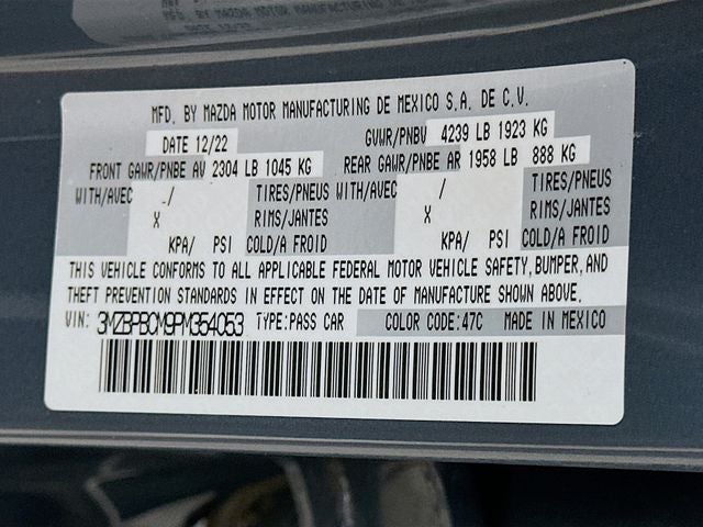 2023 Mazda Mazda3 2.5 S Carbon Edition
