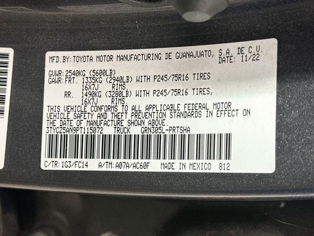 2023 Toyota Tacoma SR5 V6