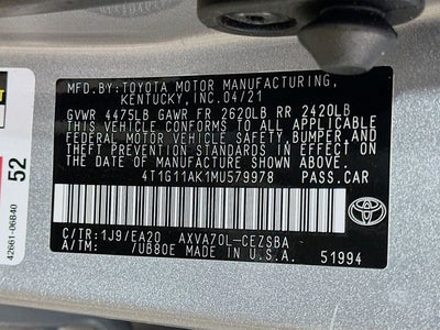 2021 Toyota Camry SE