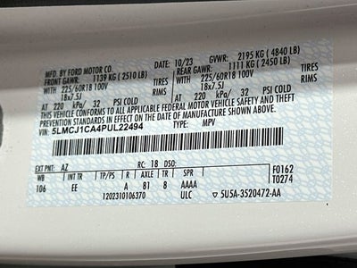 2023 Lincoln Corsair Standard