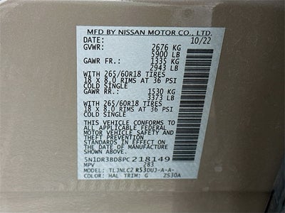 2023 Nissan Pathfinder Rock Creek