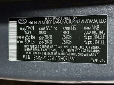 2025 Hyundai Santa Fe SE