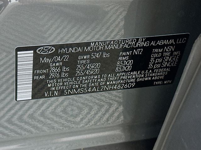 2022 Hyundai Santa Fe Calligraphy