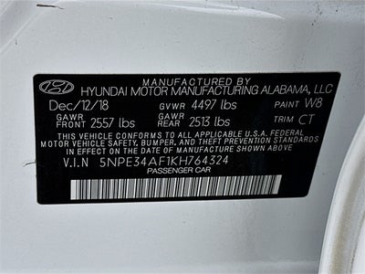 2019 Hyundai Sonata SEL