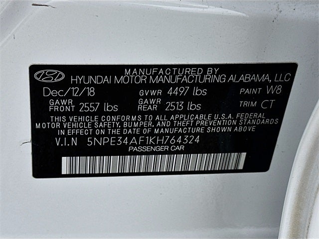 2019 Hyundai Sonata SEL