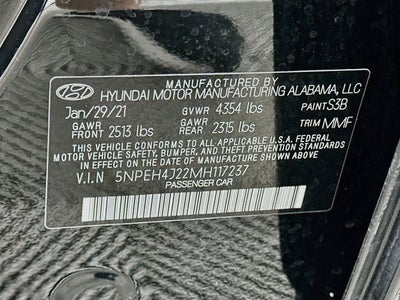 2021 Hyundai Sonata Limited