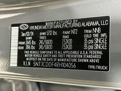2024 Hyundai Santa Cruz NIGHT