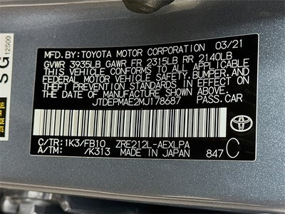 2021 Toyota Corolla LE