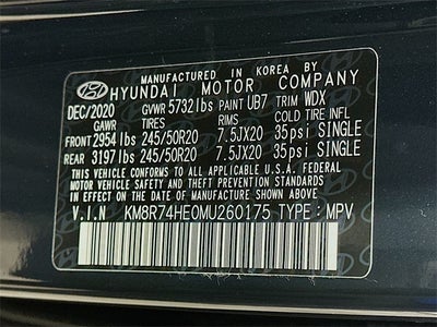 2021 Hyundai Palisade Calligraphy