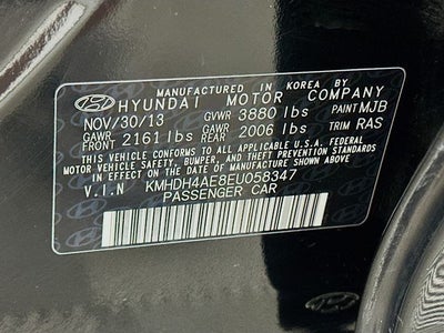 2014 Hyundai Elantra SE