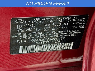 2016 Hyundai Sonata Hybrid Limited
