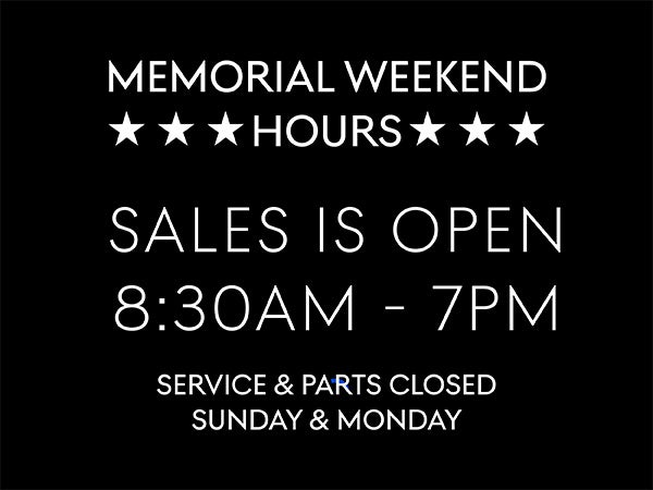 Sales OPEN 8:30AM-7PM