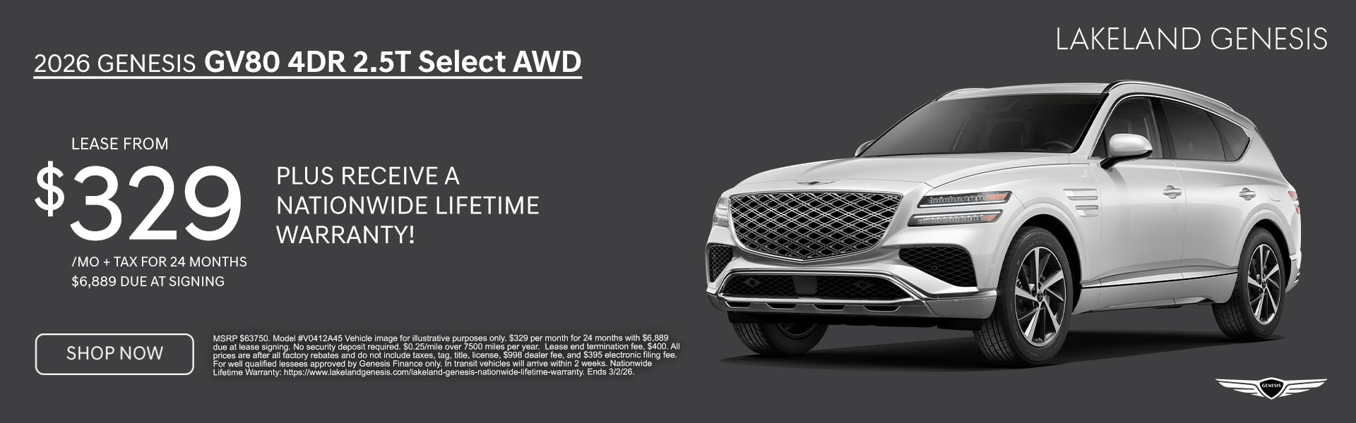 Lease for just $329/mo 